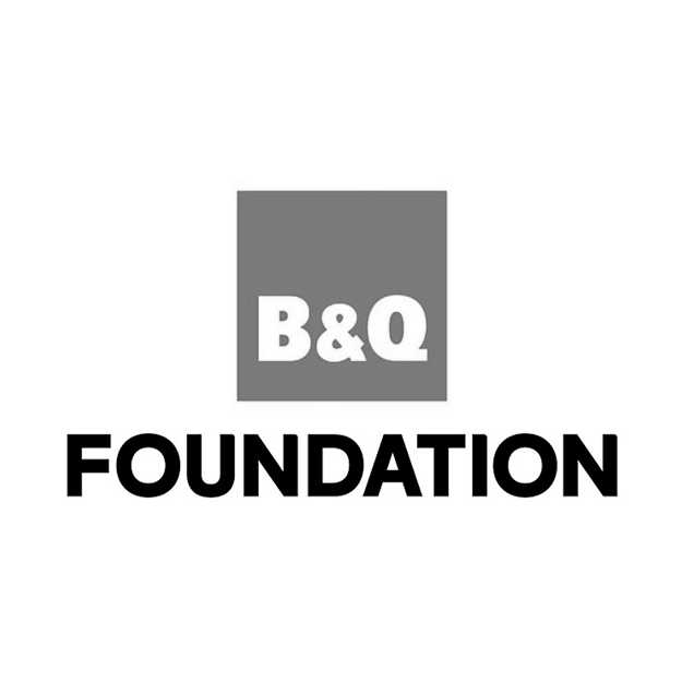 B&Q Foundation logo in black & white