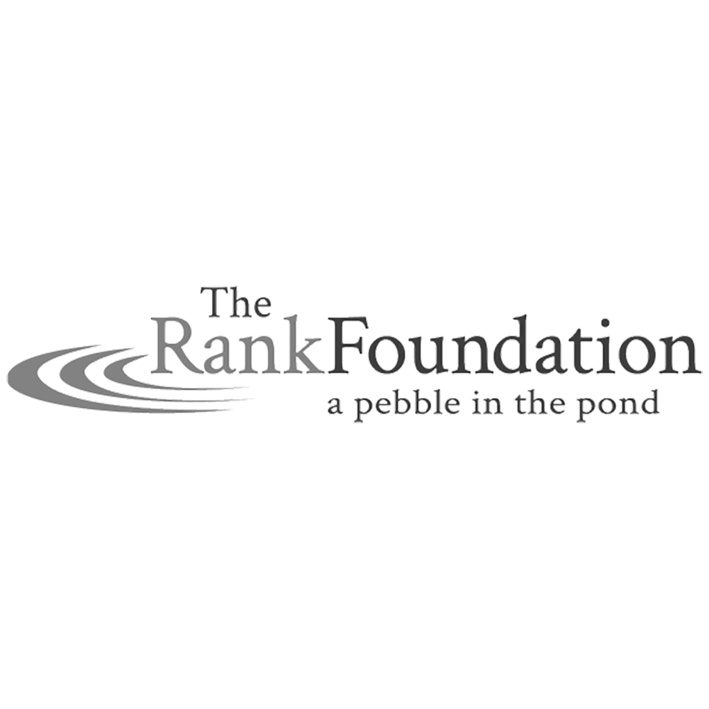 The Rank Foundation_Pepples logo in back & white